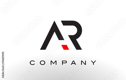 AR Logo.  Letter Design Vector.