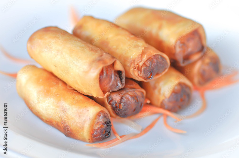 spring roll dish spring roll dish