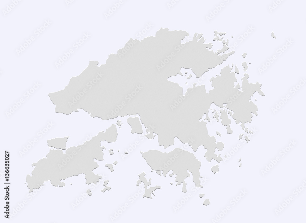 Fototapeta premium Hongkong Map