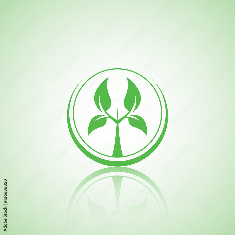 Vector abstract icon. Eco lifestyle concept. Vector abstract icon. Eco lifestyle concept.