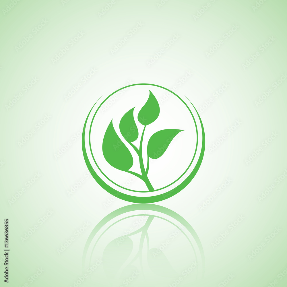 Vector abstract icon. Eco lifestyle concept. Vector abstract icon. Eco lifestyle concept.