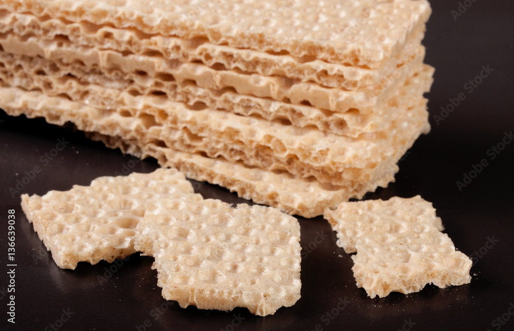 grain crispbreads isolated on white background grain crispbreads isolated on white background