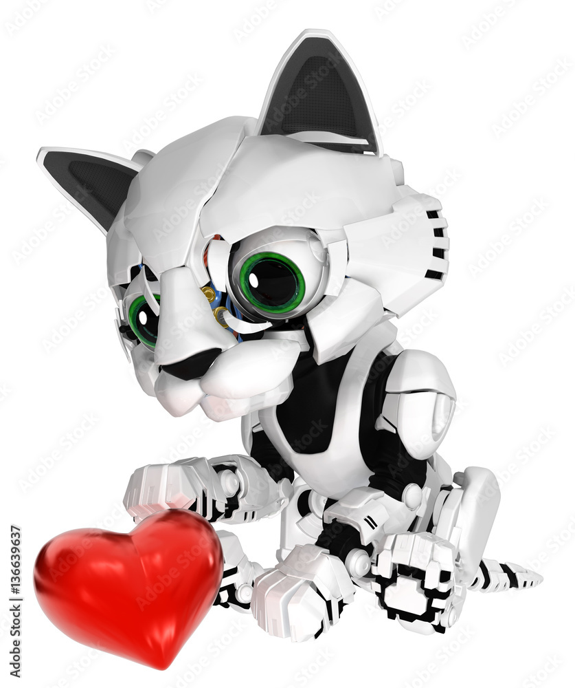 Robotic Kitten, Heart Robotic Kitten, Heart