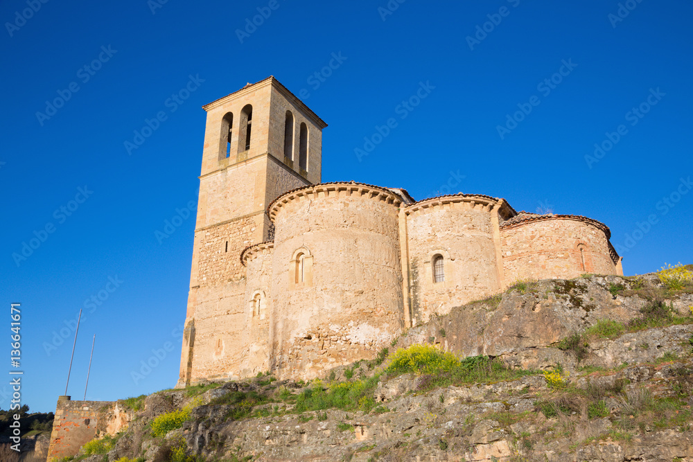 Segovia - The romanesque church Iglesia de la Vera Cruz