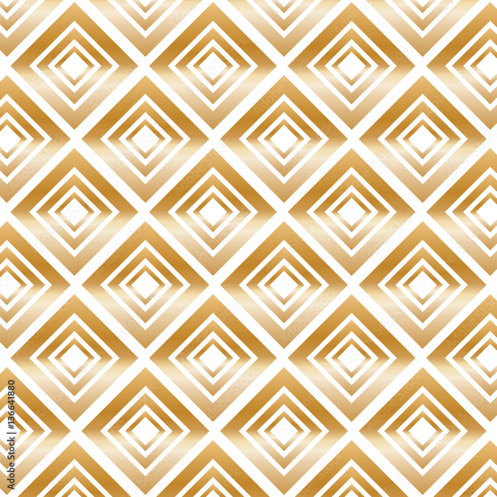 Gold Modern Pattern with Rhombuses. Gold Modern Pattern with Rhombuses.