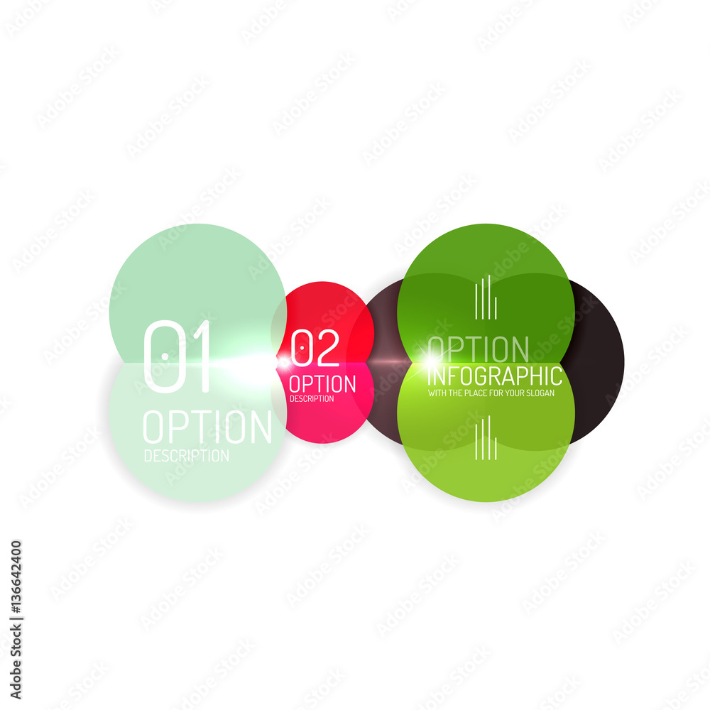 Geometric abstract composition with text and options Geometric abstract composition with text and options