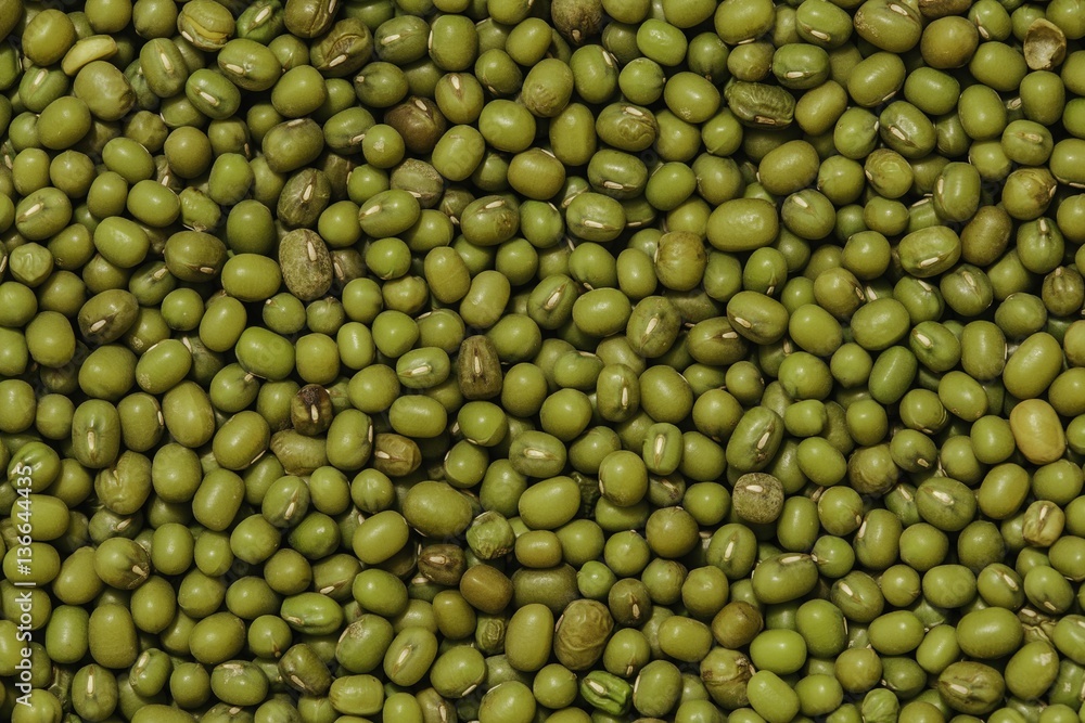 mung beans or green beans background