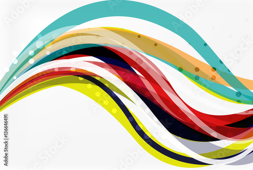 Elegant colorful wave, stripes