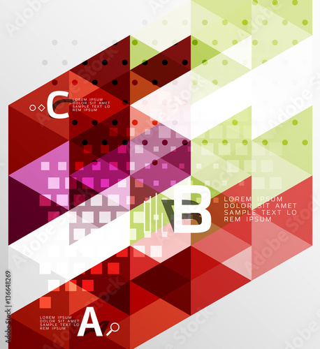 Vector geometric abstract background