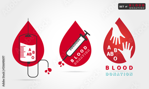 logotype blood donation
