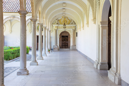 GRANADA, SPAIN - MAY 31, 2015: The atrium of church Monasterio de la Cartuja.
