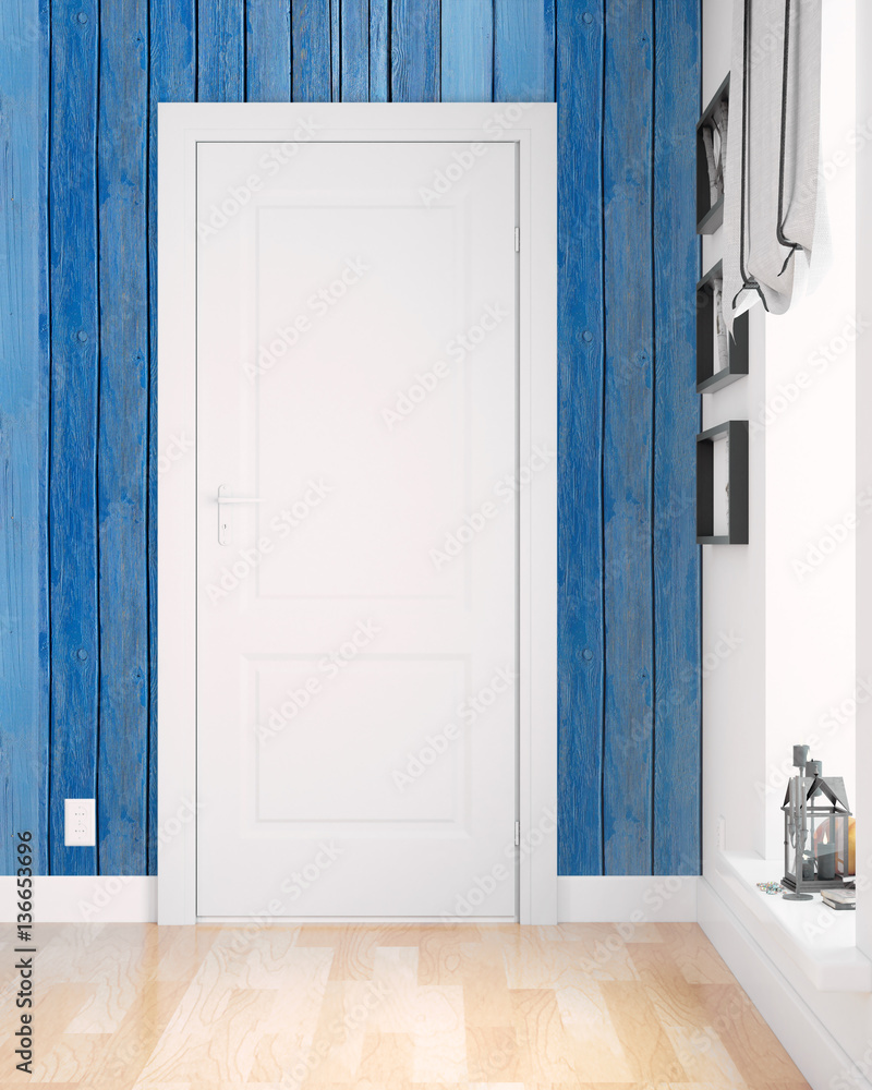 Modern bright interior . 3D rendering Modern bright interior . 3D rendering