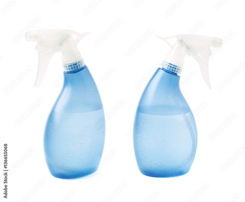 Plastic pulverizer spray isolated Plastic pulverizer spray isolated
