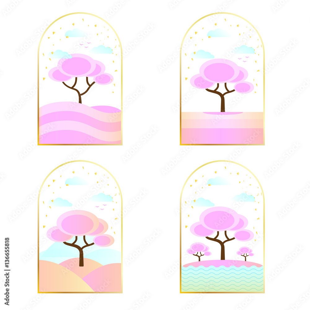sakura tree decoration in a glass sakura tree decoration in a glass