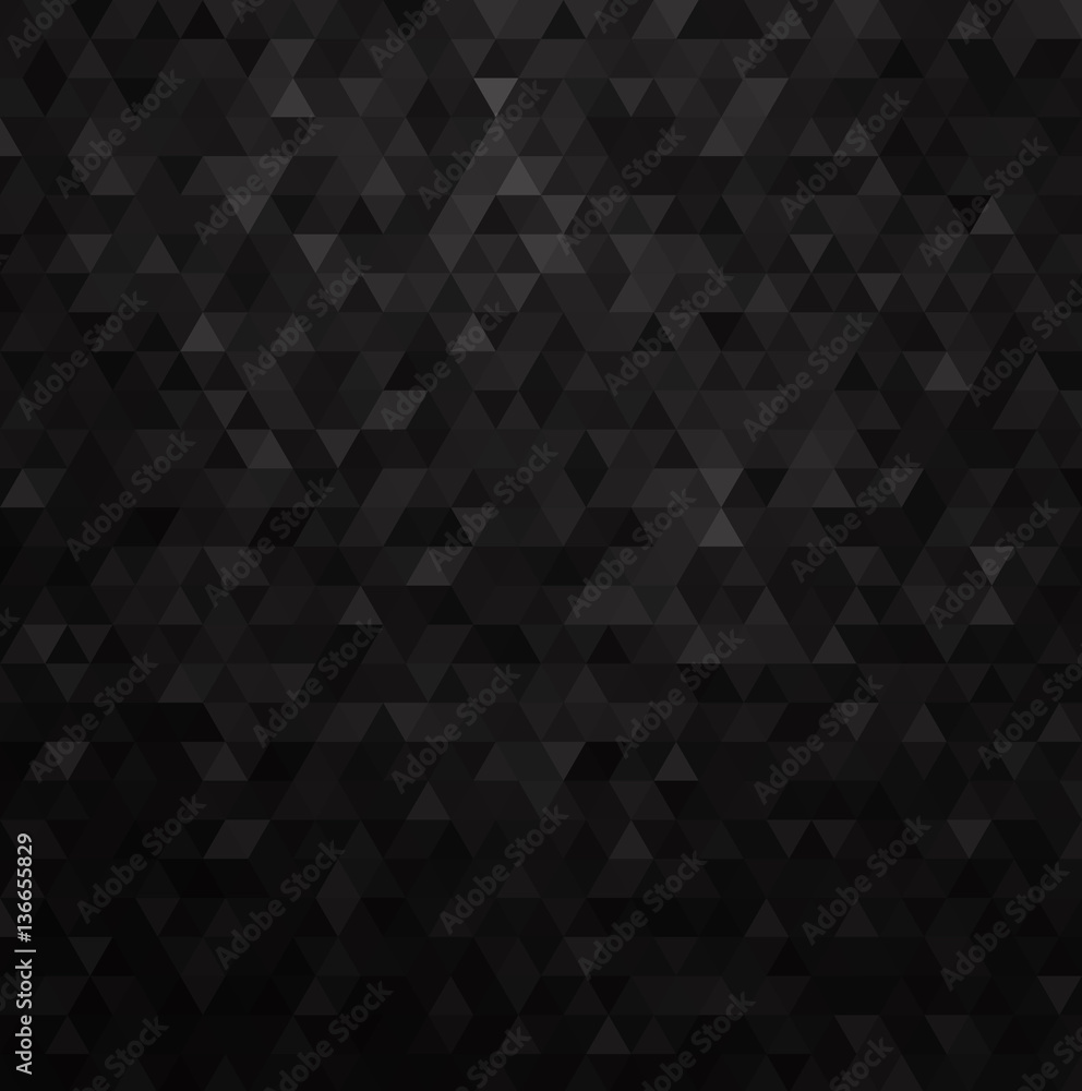 Geometric mosaic pattern from black triangle texture, abstract vector background Geometric mosaic pattern from black triangle texture, abstract vector background