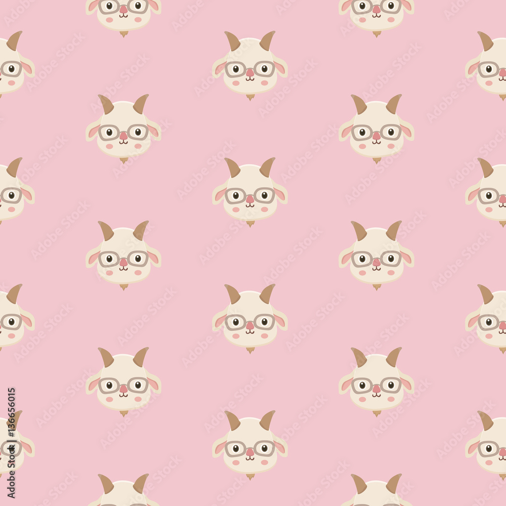 pattern with goats.