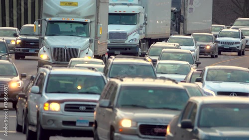 Timelapse of traffic sped up