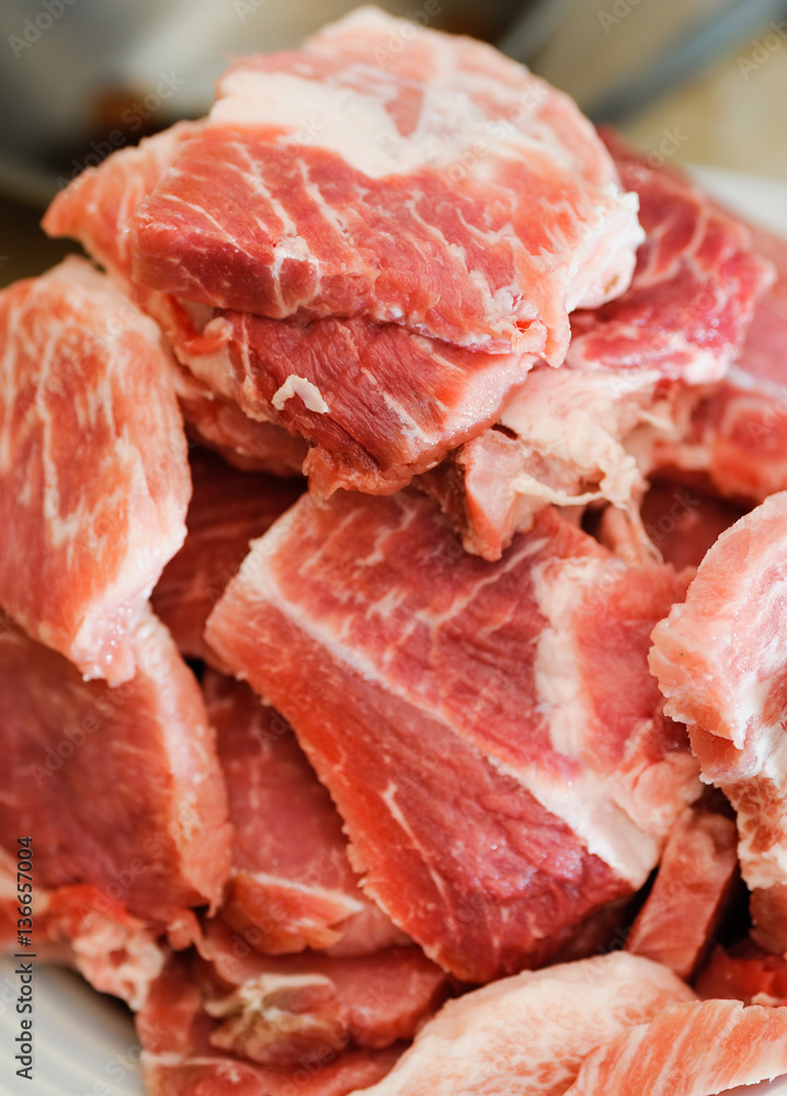 pork meat portion pork meat portion