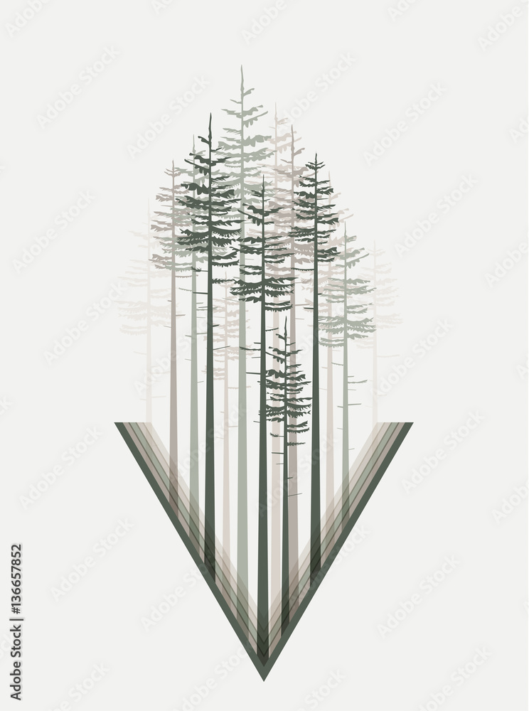 Landscape with forest Landscape with forest