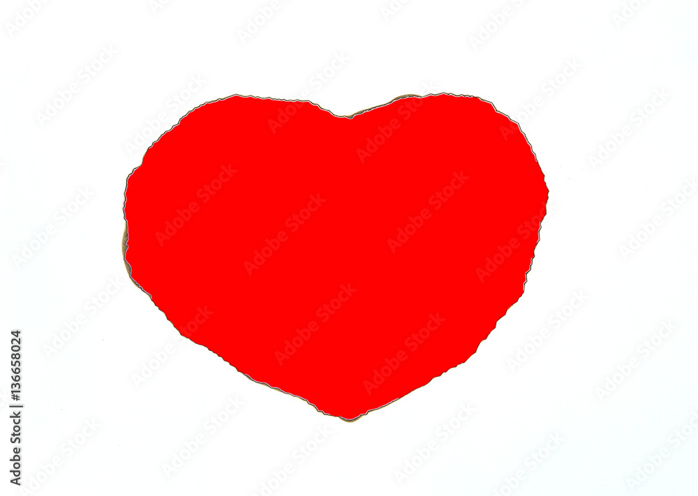 Burning paper heart background with red color in Heart.