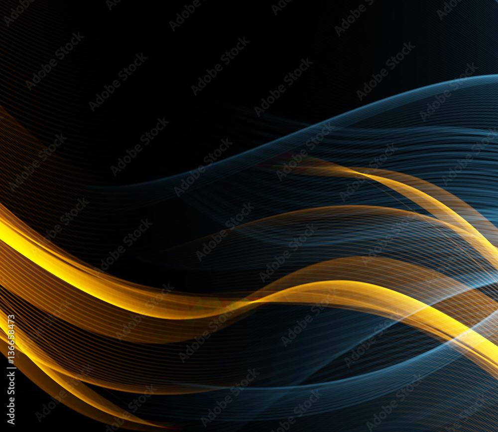Abstract color wave design element Abstract color wave design element