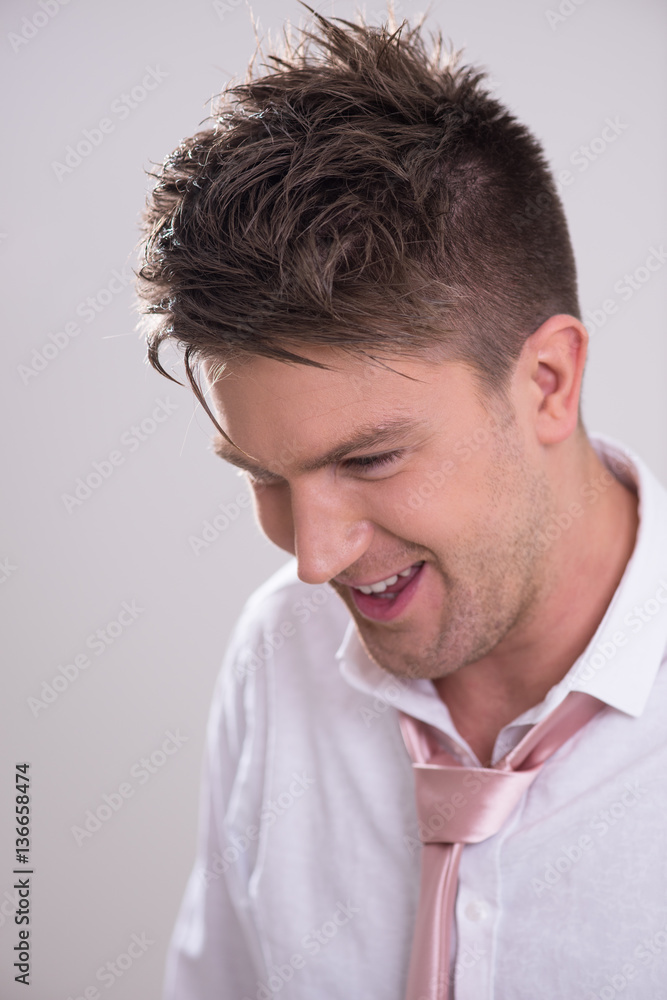 Obraz premium Portrait of a young handsome man