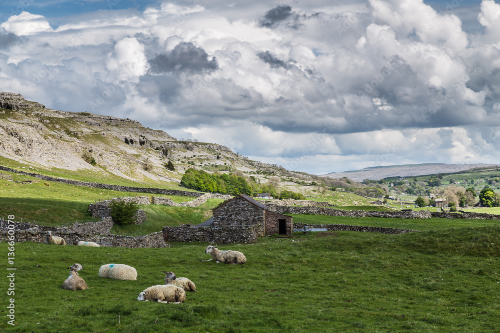 Moody skies