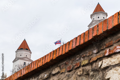 Canvas Print Wall around Bratislava Castle