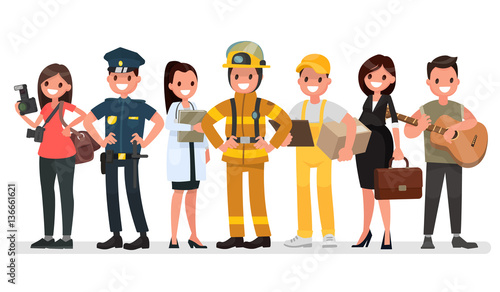 People of different professions. Labor Day. Vector illustration