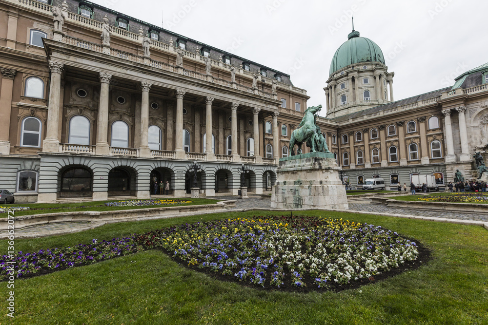 People visit Buda Castle in Budapest. It is the largest city in Hungary and 9th largest in the EU