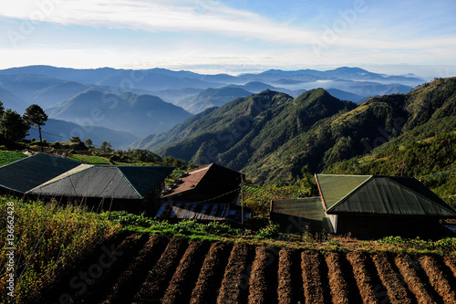 The mountains of Northern Luzon on the wai from Baguio to Banaue, Philippines.