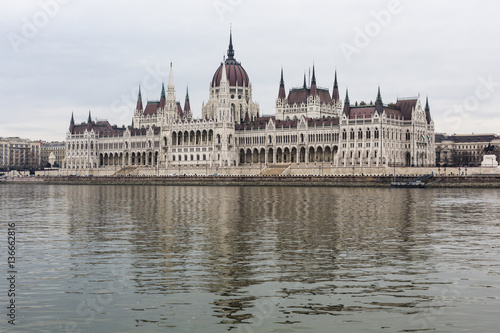 Parliament in Budapest, capital city of Hungary, Europe