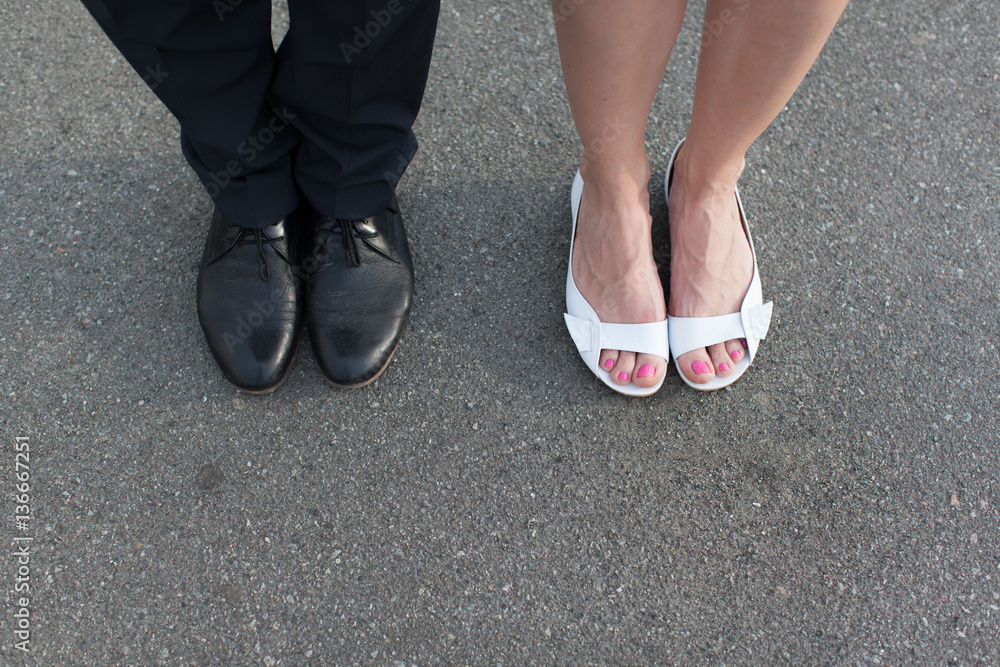Valentine's Day legs man and woman couple Valentine's Day legs man and woman couple