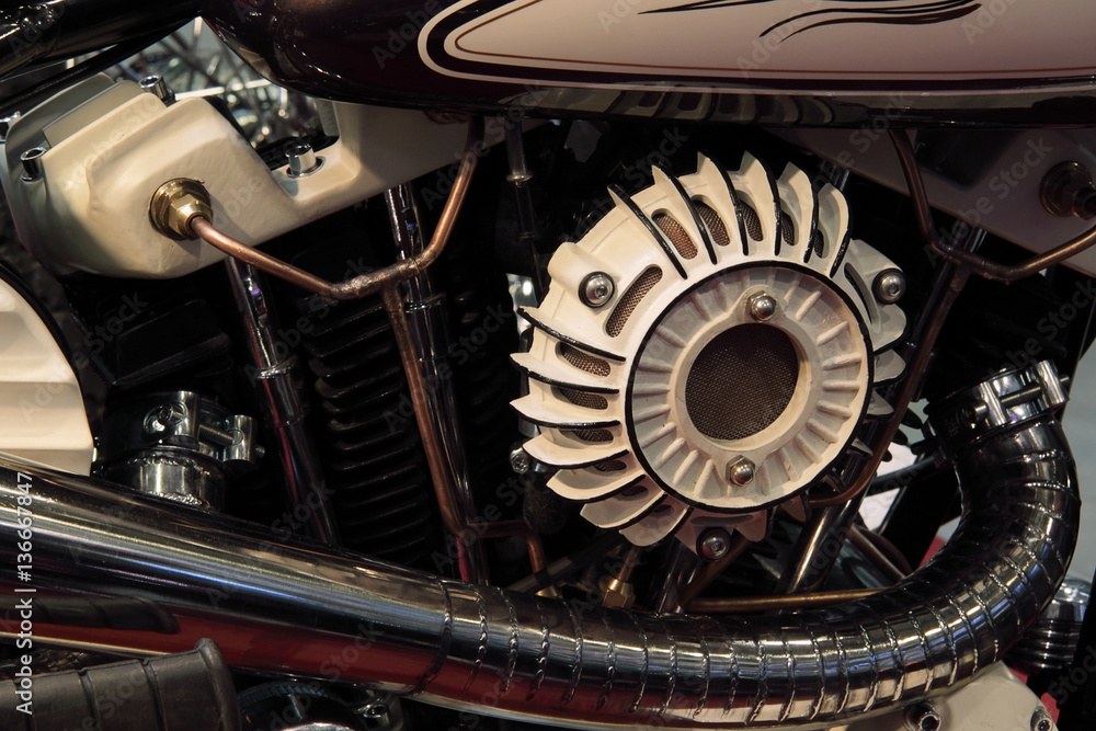 Fototapeta premium Engine auto- moto