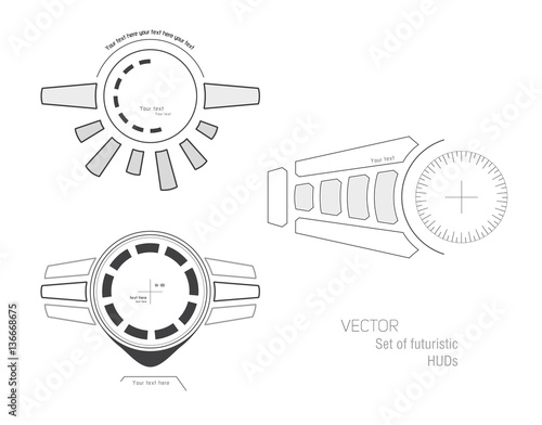 Futuristic infographics as head-up display.