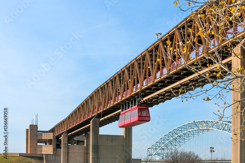 Memphis Suspension Railway to Mud Island River Park, Tennessee 