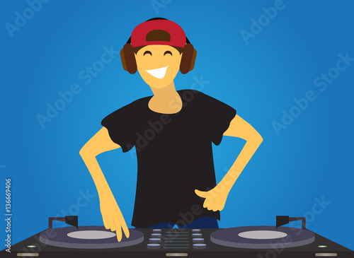 DJ mixing music