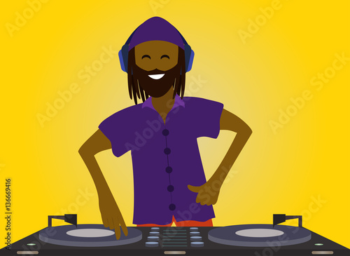 DJ mixing music