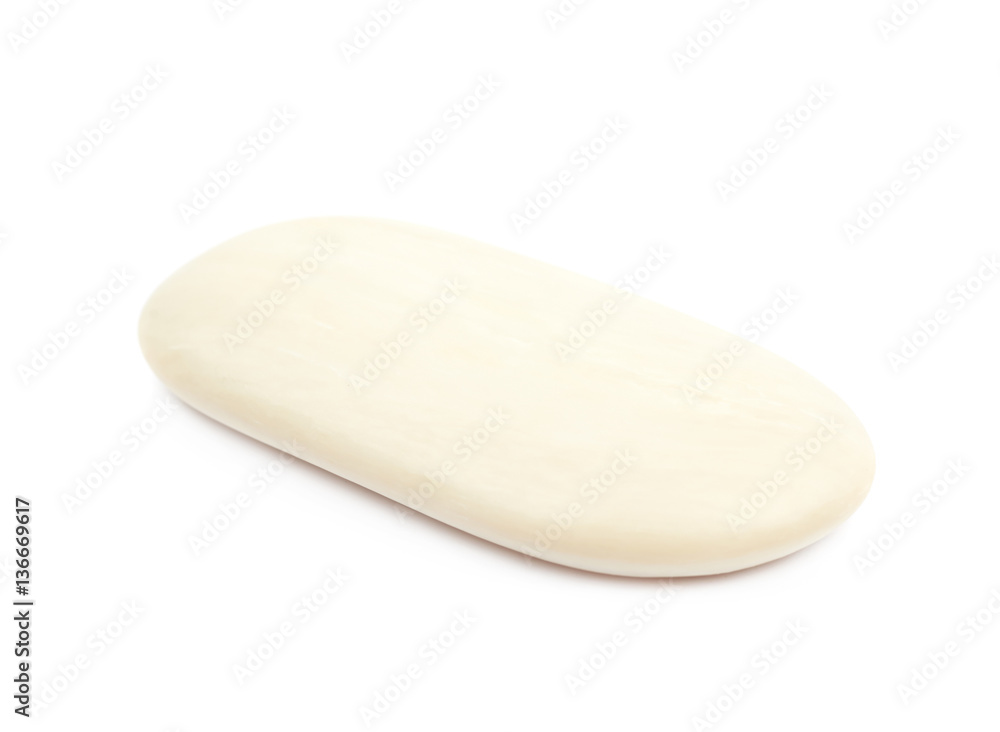 Single bar of parfumed soap isolated Single bar of parfumed soap isolated
