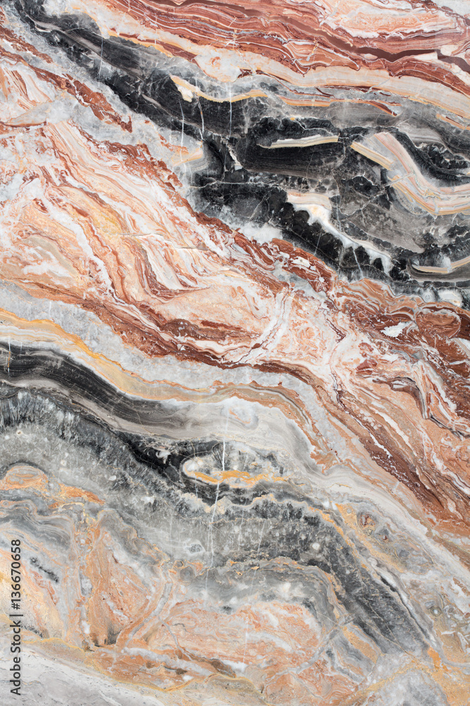 Fototapeta premium Mulicolored natural marble. Background of natural stone.