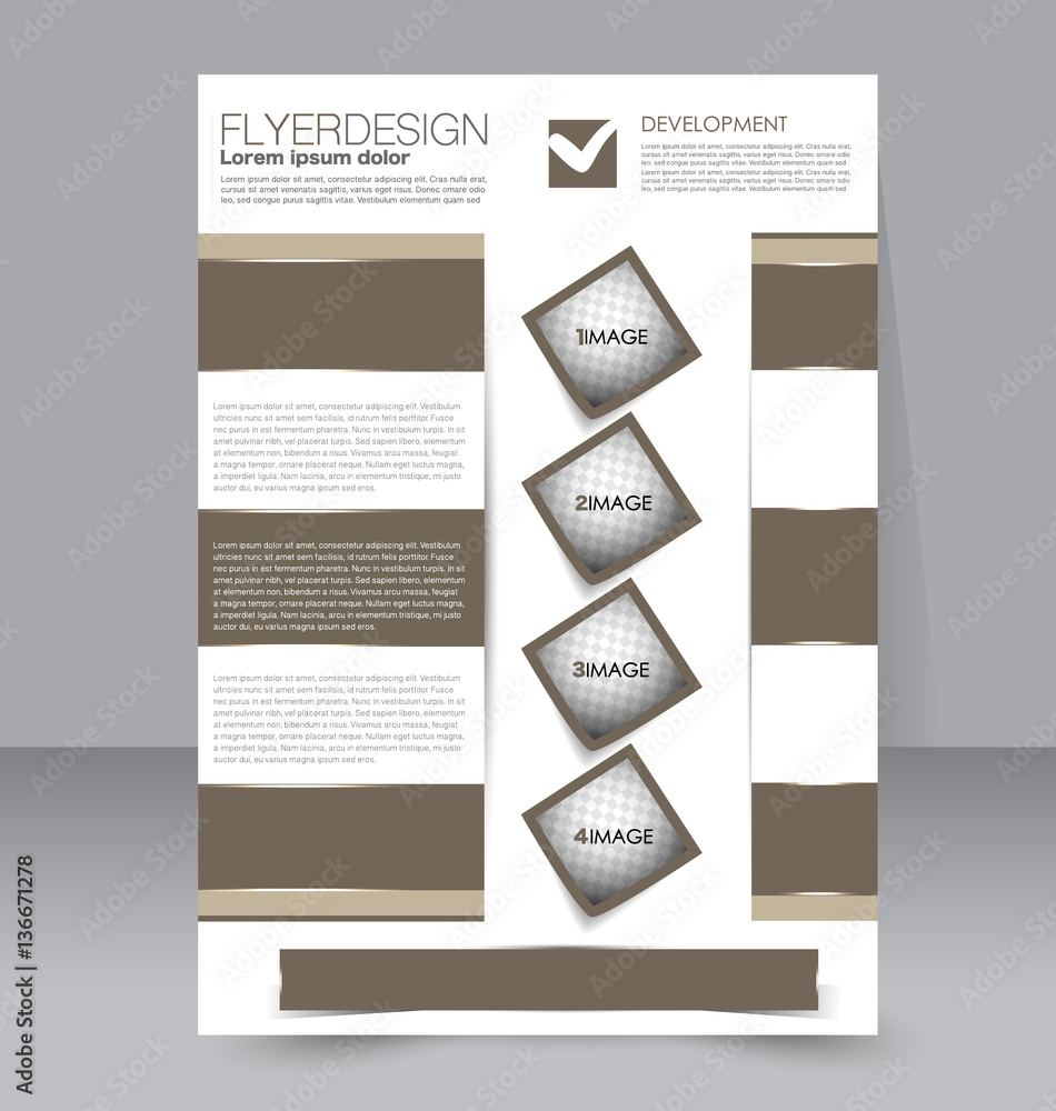 Fototapeta premium Abstract flyer design background. Brochure template. To be used for magazine cover business mockup education presentation report. 