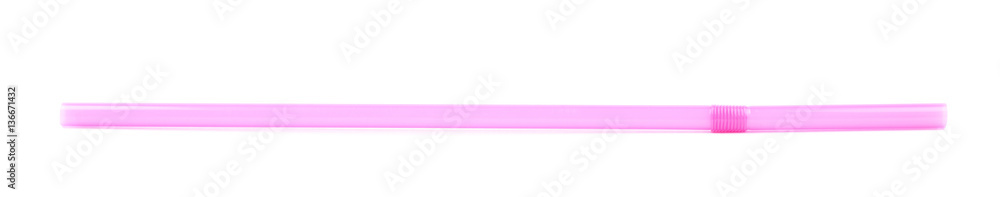 Plastic drinking straw isolated Plastic drinking straw isolated