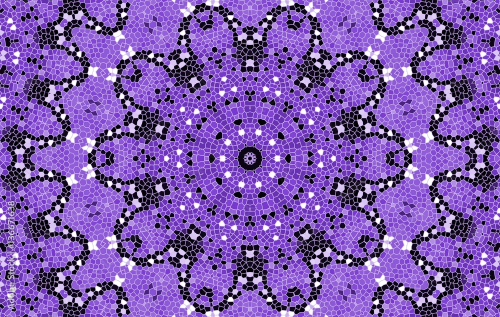 Obraz premium Bright lilac mosaic pattern