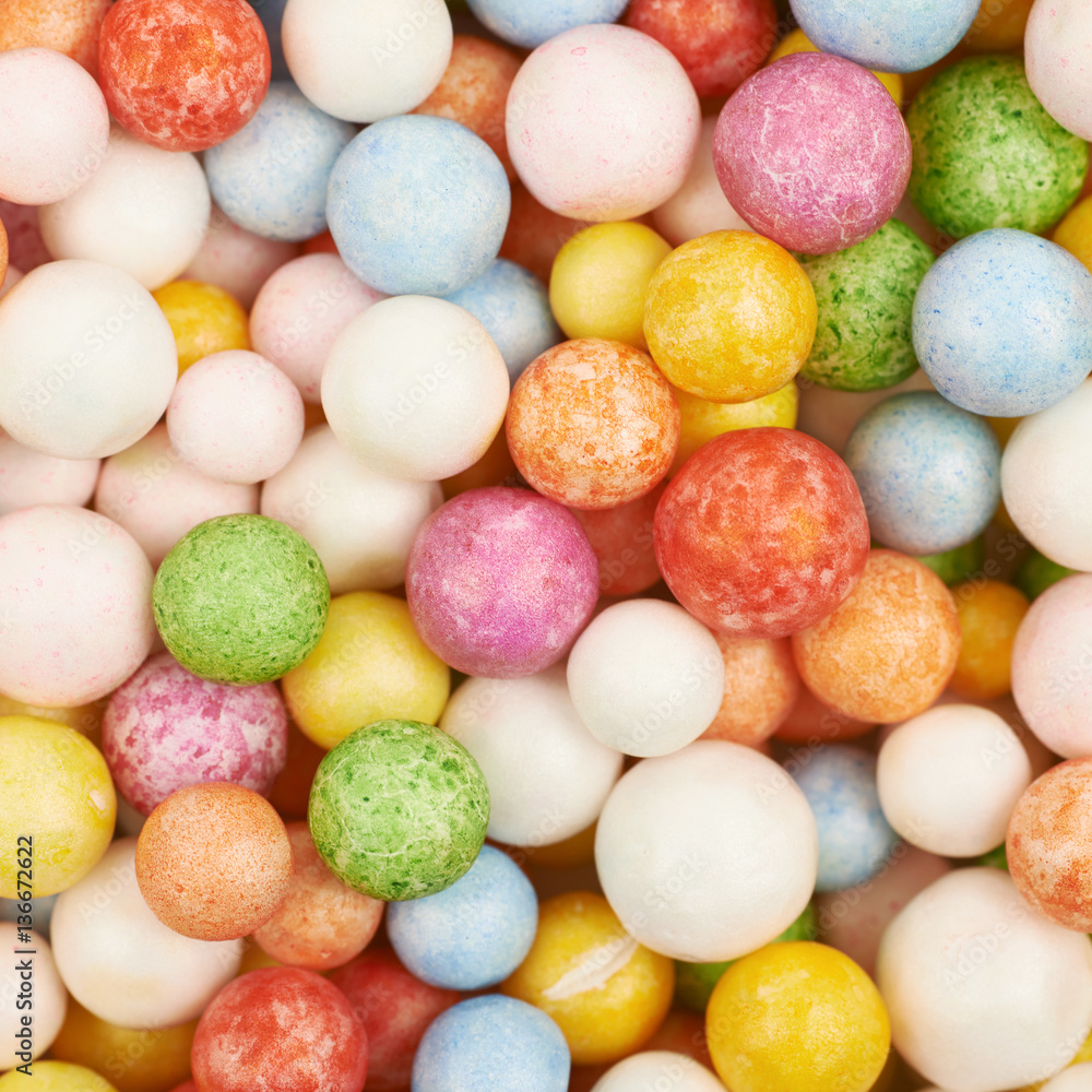 Surface coated with colorful balls Surface coated with colorful balls
