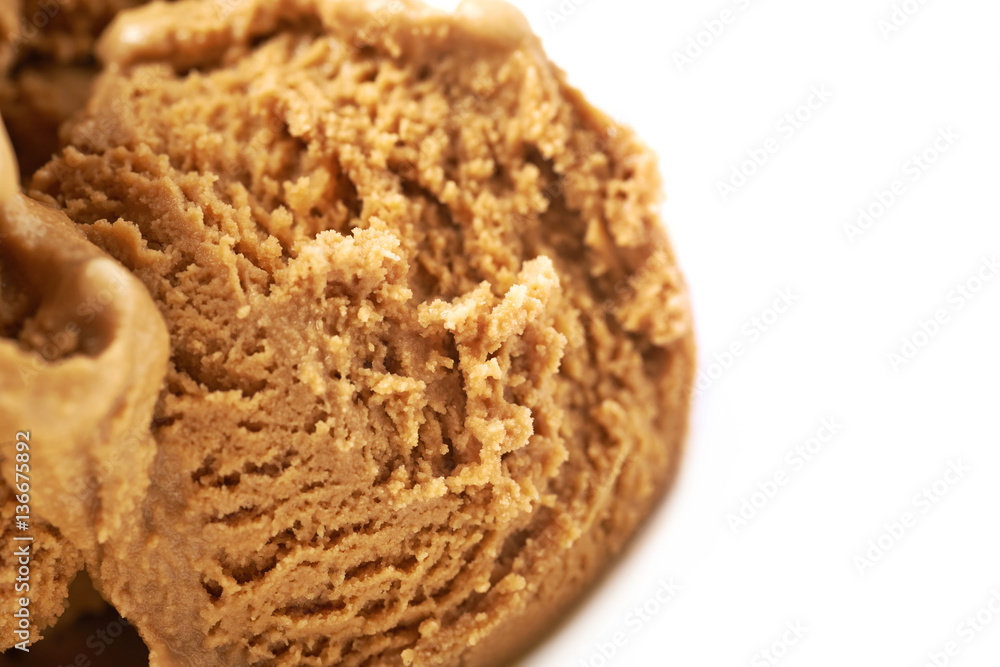 Few ice-cream balls isolated Few ice-cream balls isolated