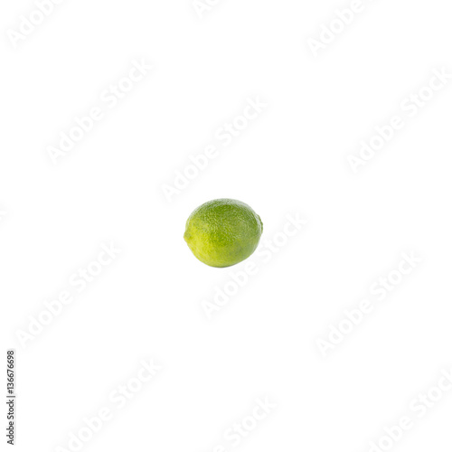 Green lime, isolated on white