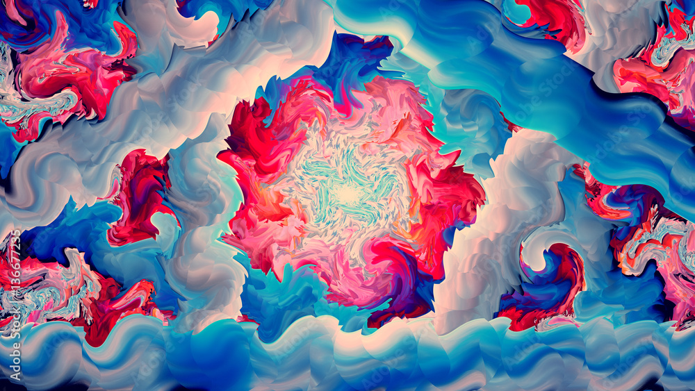 Obraz premium Kolorowe oscylujące modne tło