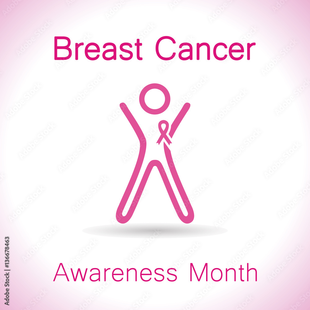 Breast cancer awareness month. Vector, illustration, eps10. Breast cancer awareness month. Vector, illustration, eps10.