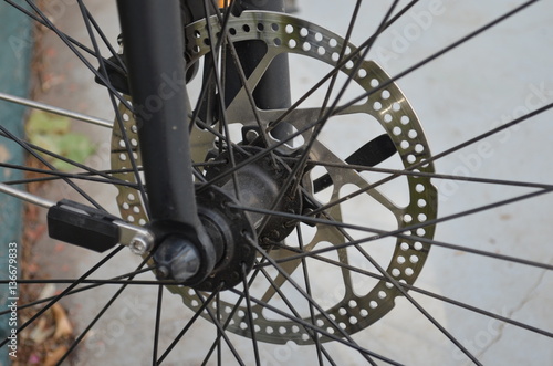 bicycle with a part of brakes © sayideesen