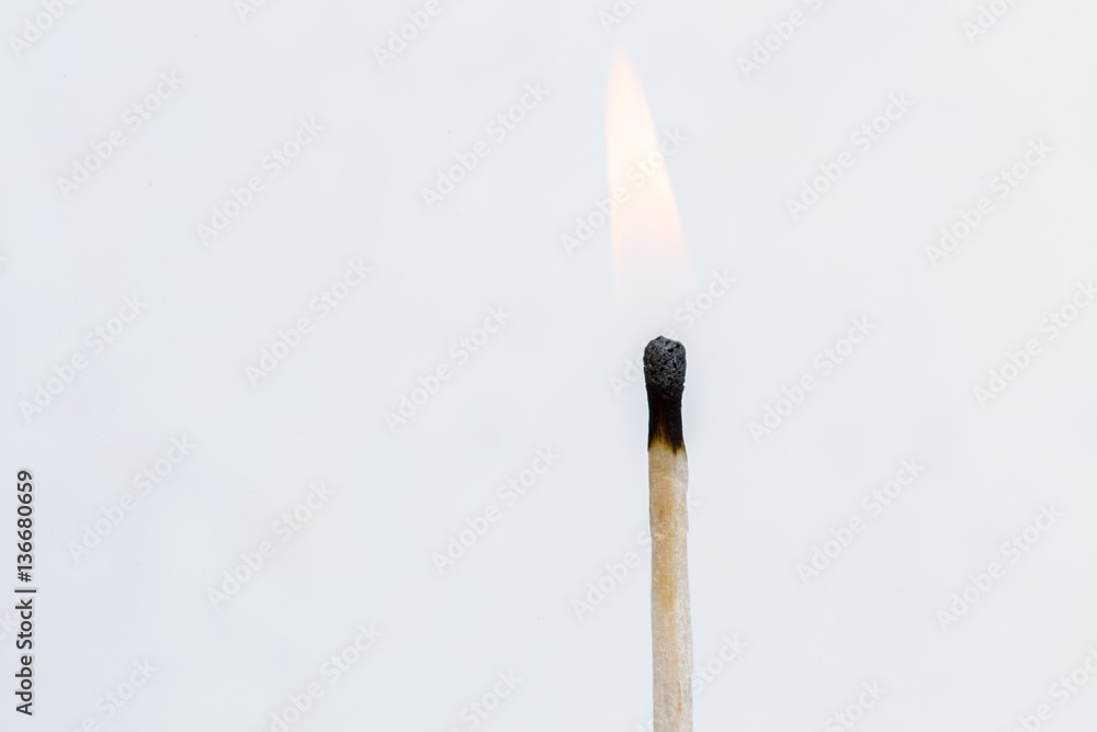 Matches isolated on white background. Closeup shot. Matches isolated on white background. Closeup shot.